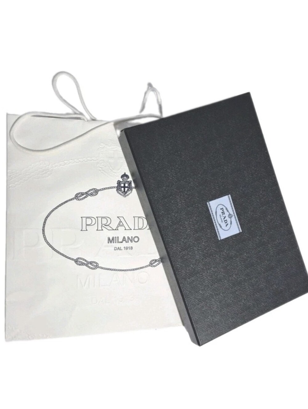 Prada Milano Empty Gift Box + Dust Bag + 3 Paper Shopping Bags + Tissue Papers..